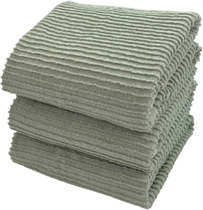 Serafina Home Sage Green Kitchen Dish Towels 100% Cotton Cloth Soft Cleaning