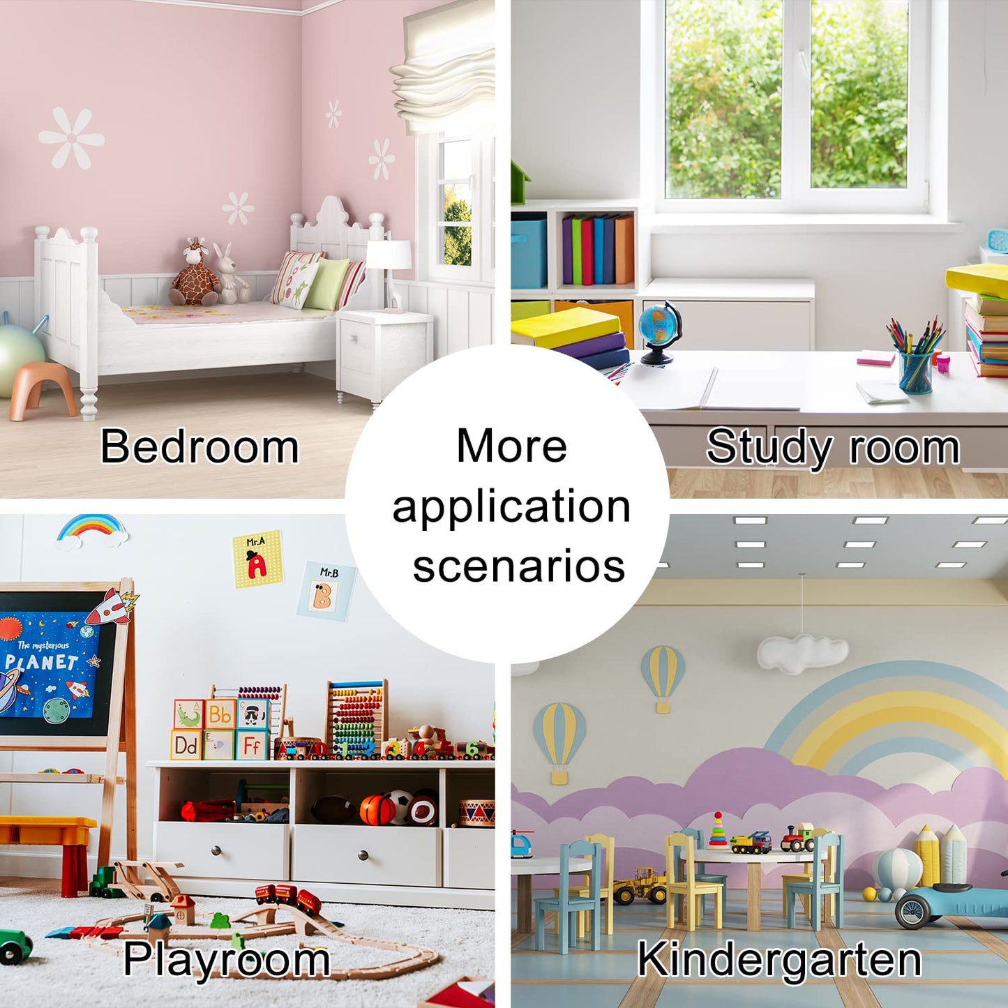 ZCVJPZHZMS Play Area Rugs Black and White Seamless in Roads from Above 3D Carpet Extra Large Rug ' Bedroom Playroom Nursery Décor Boys Girls, Learning & Playing 5x8 ft, Multi9, 5 feet X 8 feet