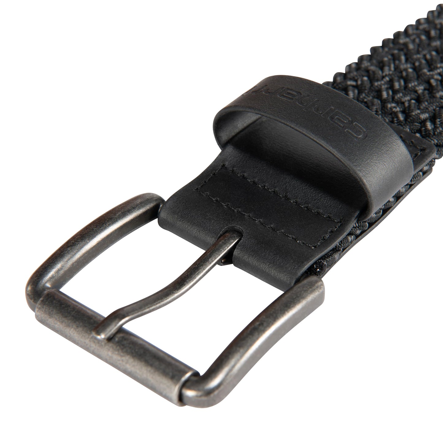 Carhartt Men's Durable Nylon Webbing Belts, W/a Slim Profile Design, Black, Large