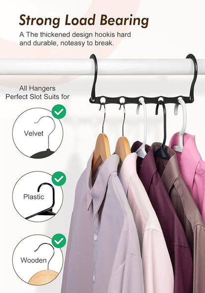 HOUSE DAY Closet Organizers and Storage 6 Pack, College Dorm Room Essentials