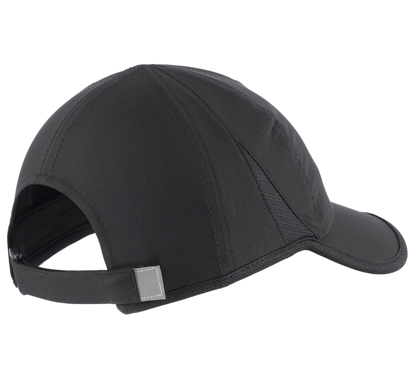 Connectyle Men's Performance Baseball Cap for Running & Golf UV Sun Protection Quick Dry Fit Hat Adjustable Sport Cap Black