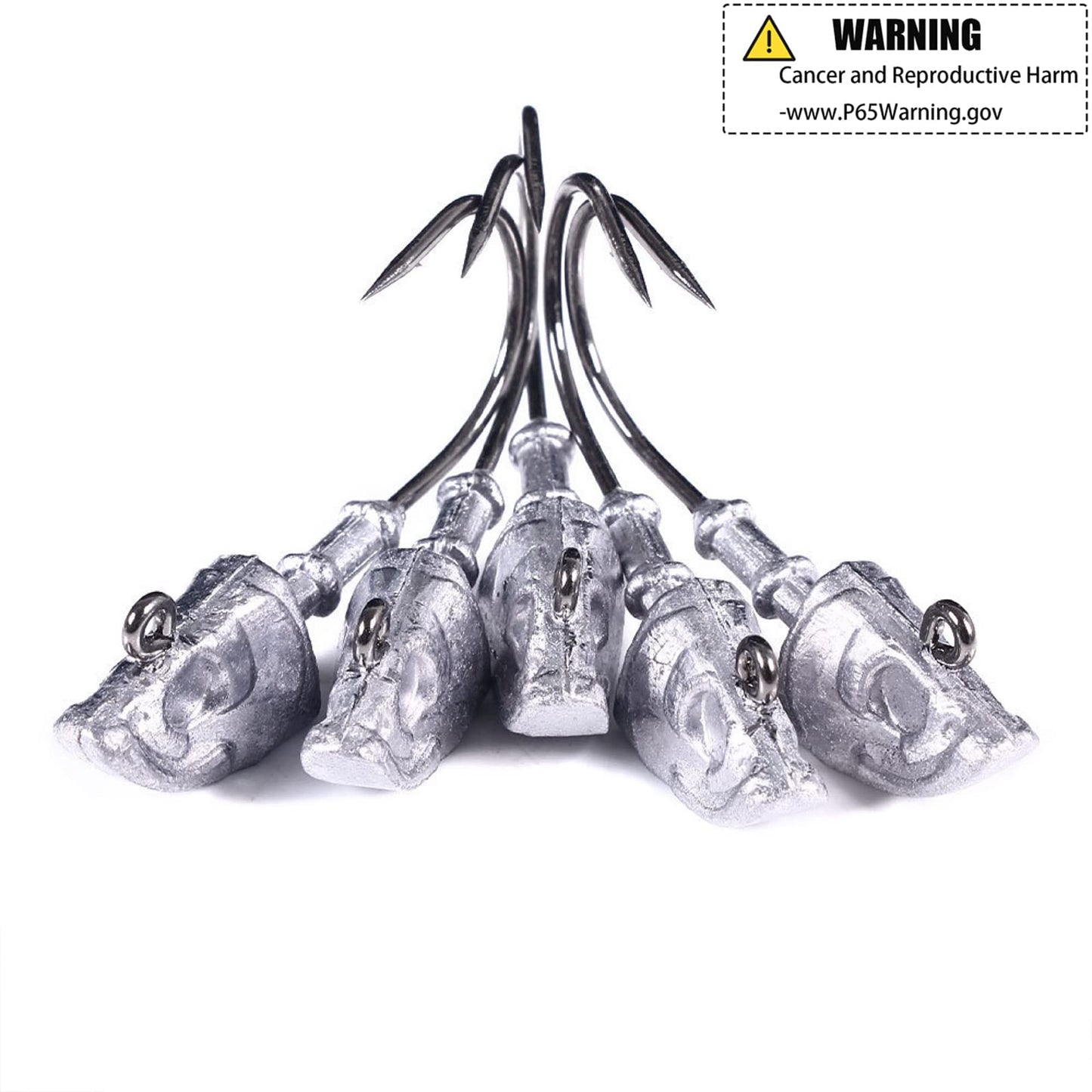 10Pcs Saltwater Swimbait Jig Heads for Bass (1/2oz, 10Pack)