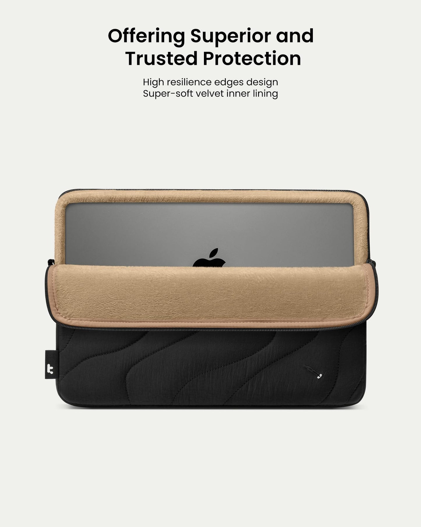tomtoc 360 Protective Puffy Laptop Sleeve for 14-inch MacBook Pro M5 Pro/Max (2026) A3426 A3427, M4/M3 Pro/Max A3434 A3112 A3401 13.5/13.8-inch Surface Laptop 7(Copilot+ PC)/6/5/4/3, Quilted Design