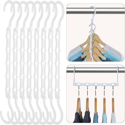 HOUSE DAY Closet Organizers and Storage, 8 Pack Magic Hangers Space Saving
