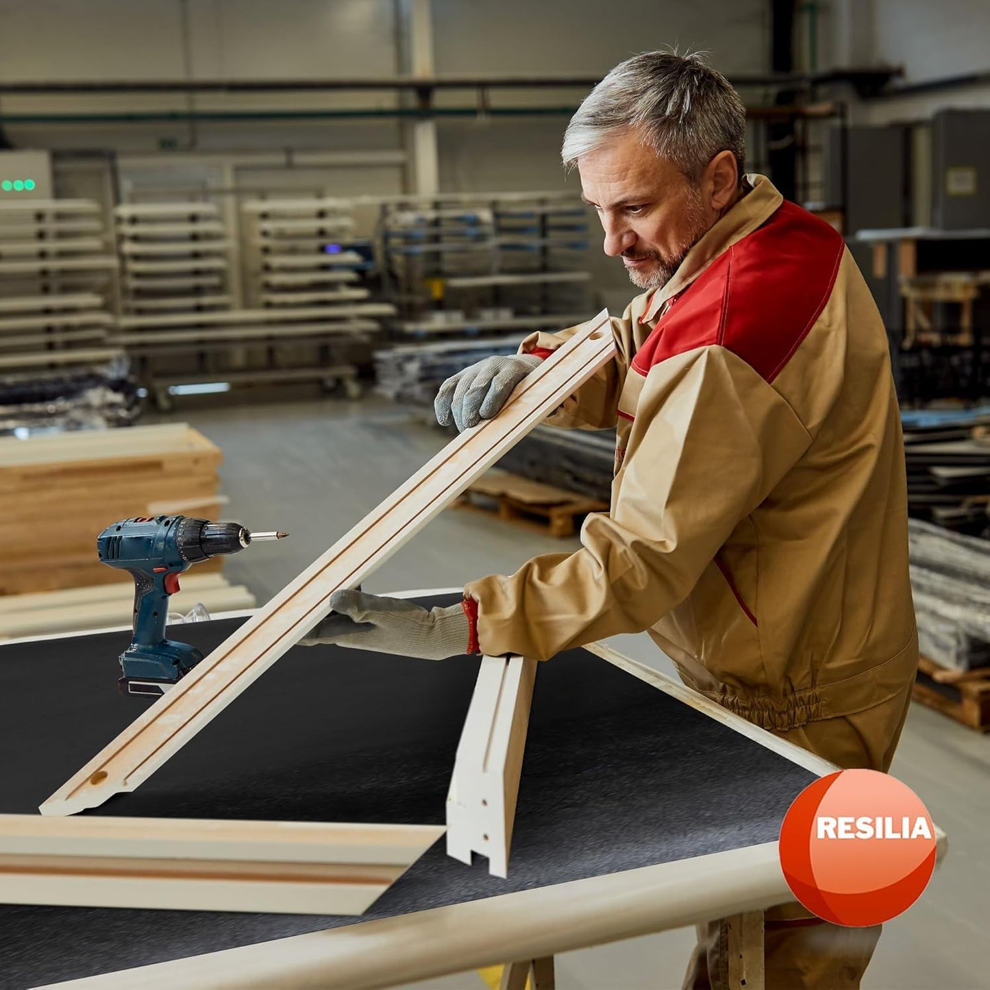 RESILIA Work Bench Mat - 15” X 36” X 0.06" Scratch-Resistant PVC Mats - Protect Your Workbench, Table, or Tool Station from Painting, Woodworking, Crafting, Building, & More, Black, Made in USA