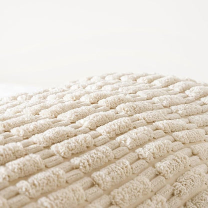 Fancy Homi Tan Long Body Lumbar Decorative Throw Pillow Cover 20x54 Inch for Bed Couch Bedroom Bench, Soft Corduroy Rectangle Solid Pillow Case 50x137 cm, Beige Rustic Farmhouse Boho Room Decor