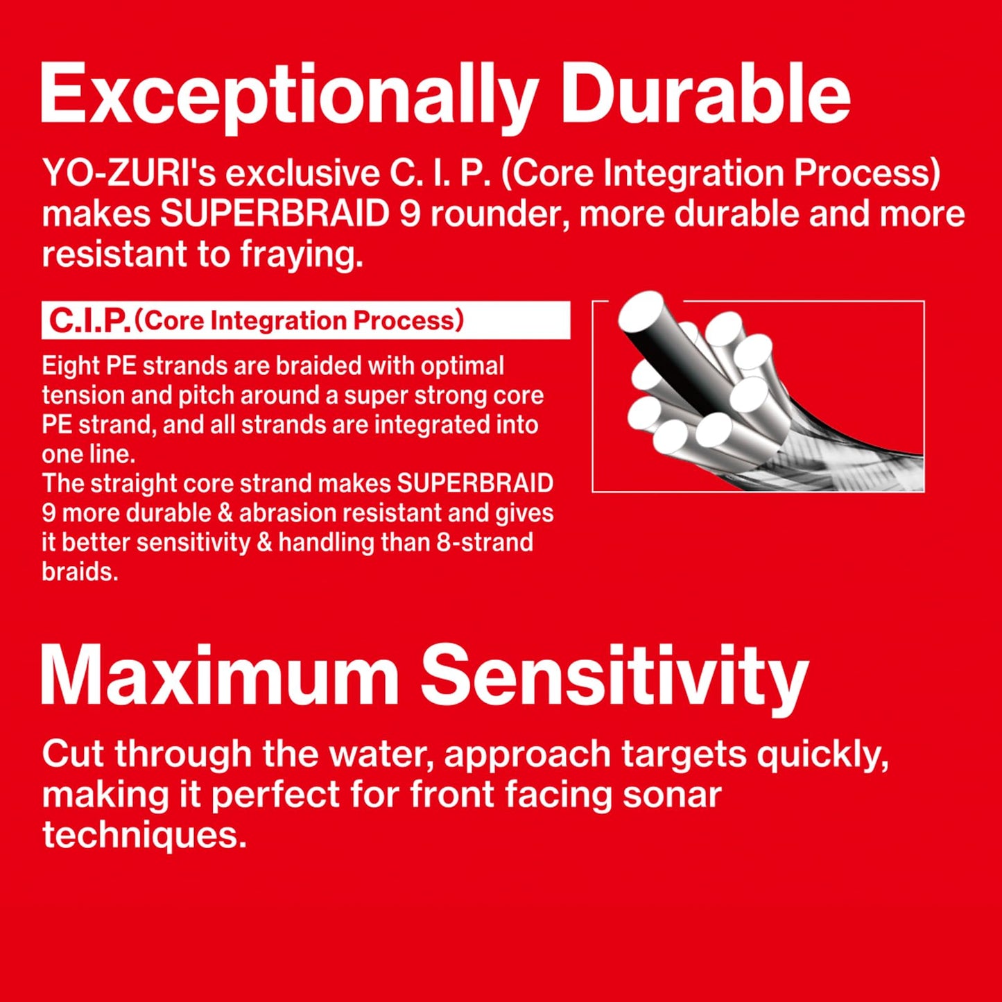 YO-Zuri SUPERBRAID 9 - Floating Braided Fishing LINE, 300 YD, Dark Green, 50 LB