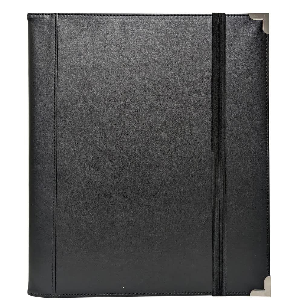 New! MSP Big Band Sheet Music Folder | 11.5" x 13.75" - Sheet Music Folios Storage Folder with Straps Closures for Band, Orchestra, Soloist, Piano - Instrument Player (MSP-240-Black)