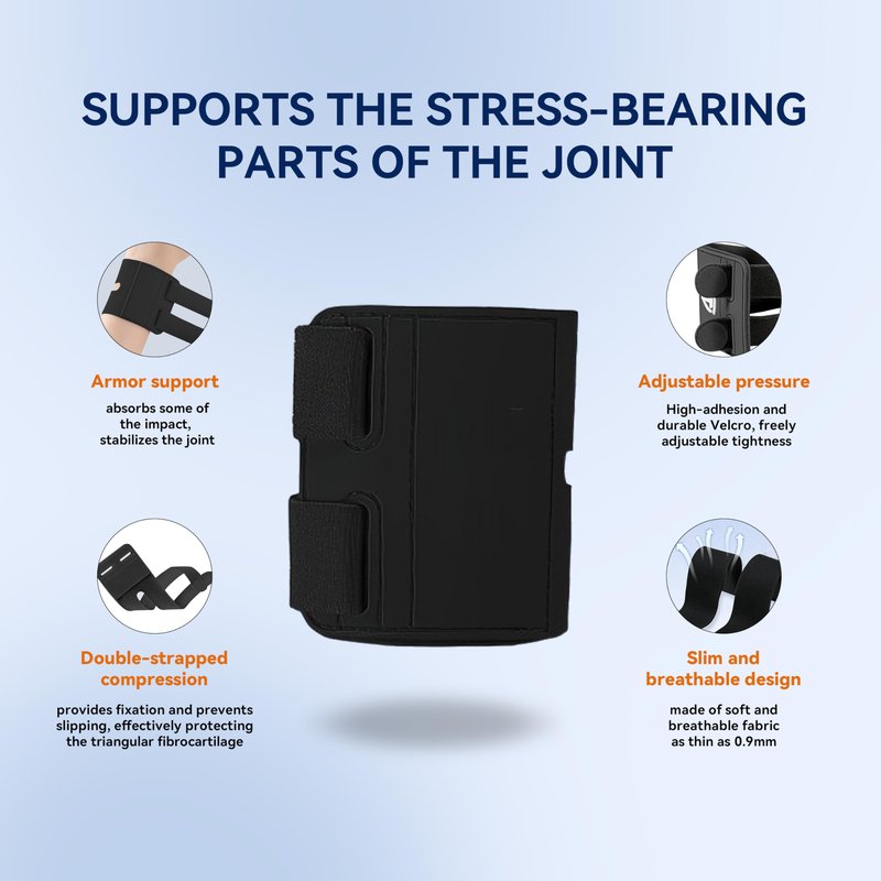 Wrist Brace for Men & Women – Provide Support for Sports, Work, Daily Activities& Wrist Strains Relief – Adjustable Support for Tendonitis, Carpal Tunnel & Arthritis – Fits Left & Right Wrist (1, Black)