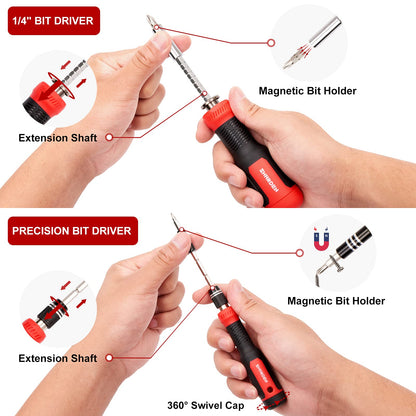 SHARDEN 191 in 1 Electronics Precision Screwdriver Set, Magnetic Driver Kit, with 164 Bits,Flexible Shaft, for iPhone, MacBook, Computer, Laptop, PC, Tablet, PS4, Xbox, Nintendo, Game Console
