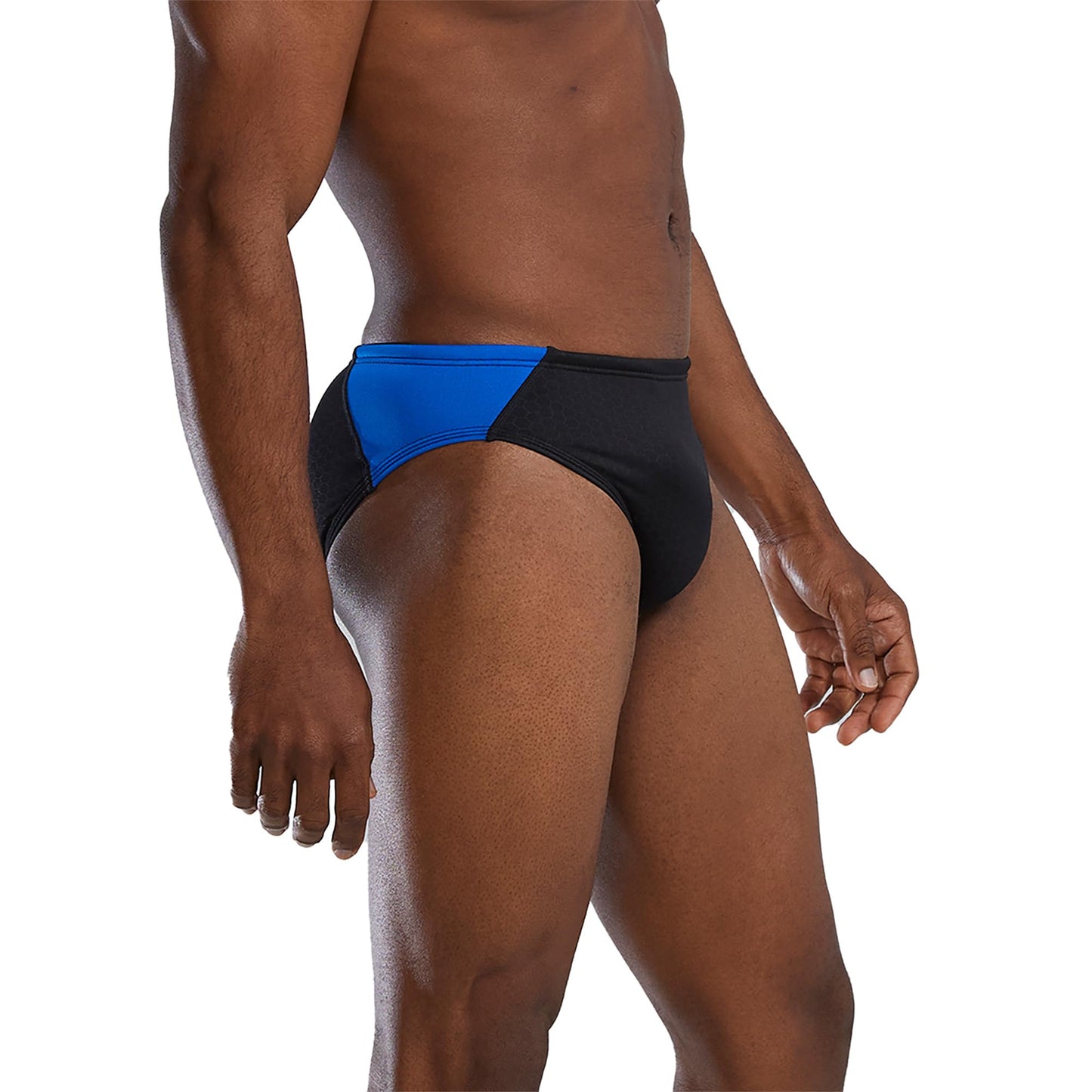 TYR Men's Hexa Blade Splice Racer Swimsuit, Black/Blue, 30
