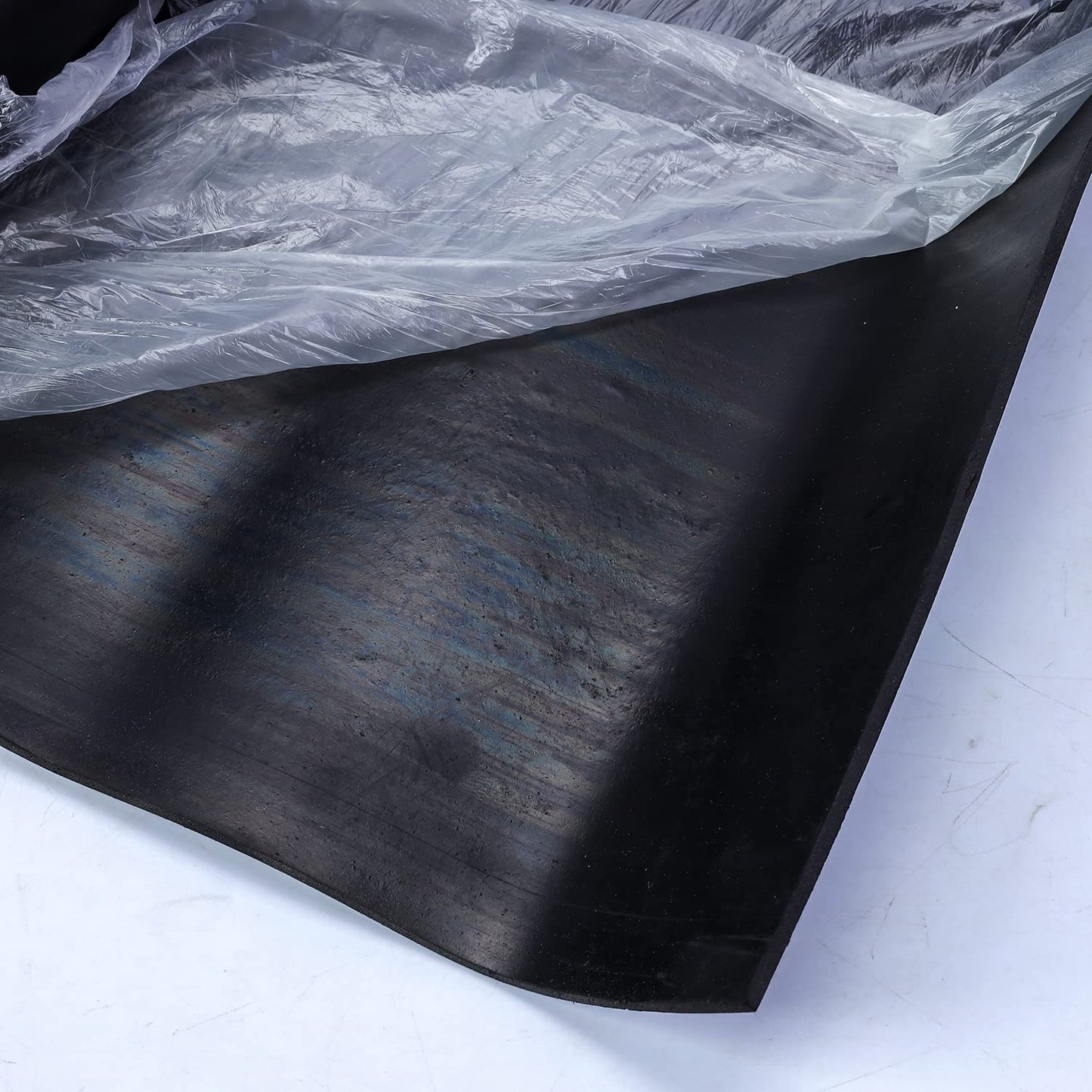 jxgzyy Solid Rubber Sheet Roll 118"x40"x1/8" (0.125") Heavy Duty Rubber Flooring Roll Workbench Mat Neoprene Rubber Sheet for Workshop Garage Gym