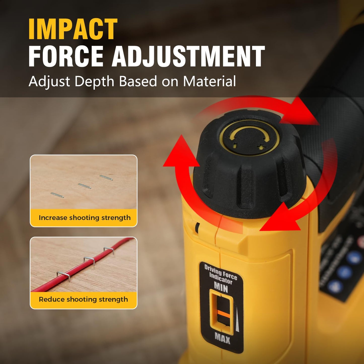 ALLOYPOWER 3/8''Crown Stapler, 18 Gauge 2 in 1 Cordless Brad Nailer/Electric Stapler with 2.0AH Battery & Charger, Nail Gun Battery Powered with 2,000PCS Staples and Nails for Upholstery & Family DIY