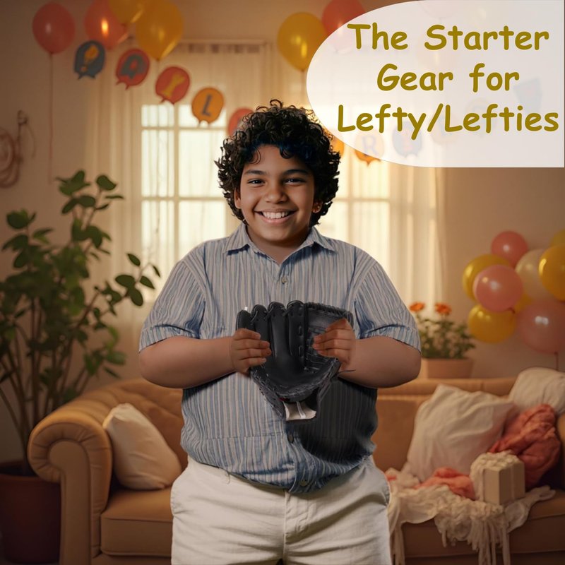 Urby Left Handed Baseball Glove, Left Handed T Ball Glove for Lefty, Left Hand Throw Only. T-Ball & Youth Baseball Gloves.