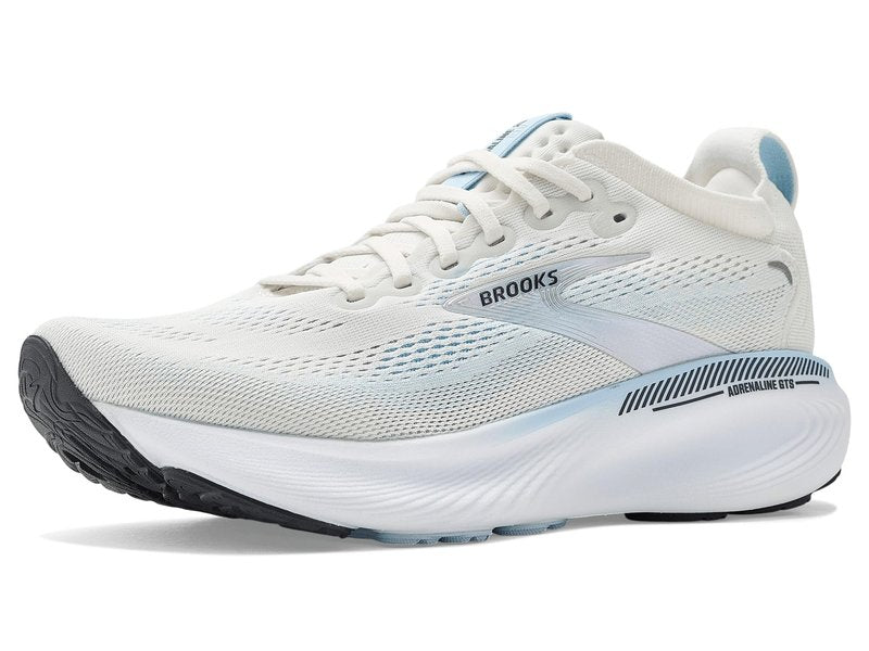 Brooks Women’s Adrenaline GTS 25 Supportive Running & Walking Shoe - Star White/Nantucket/Chrome - 7 Medium