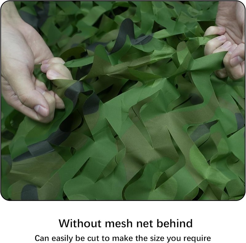 Camo Netting Bulk Roll - Camouflage Ghillie Hunting Blind | Woodland Camo 5x9.8ft for Camping & Decor