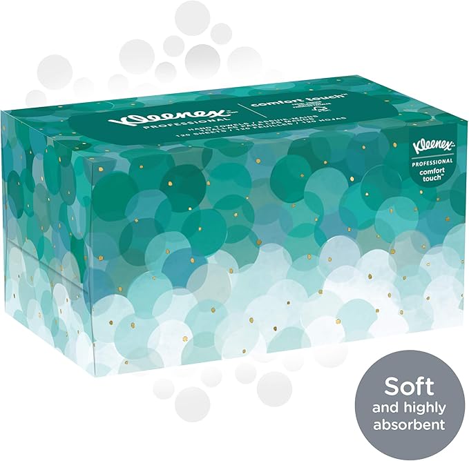 Kimberly Clark 11268 Kleenex Hand Towels Premium Ultra Soft, Pop-Up Box