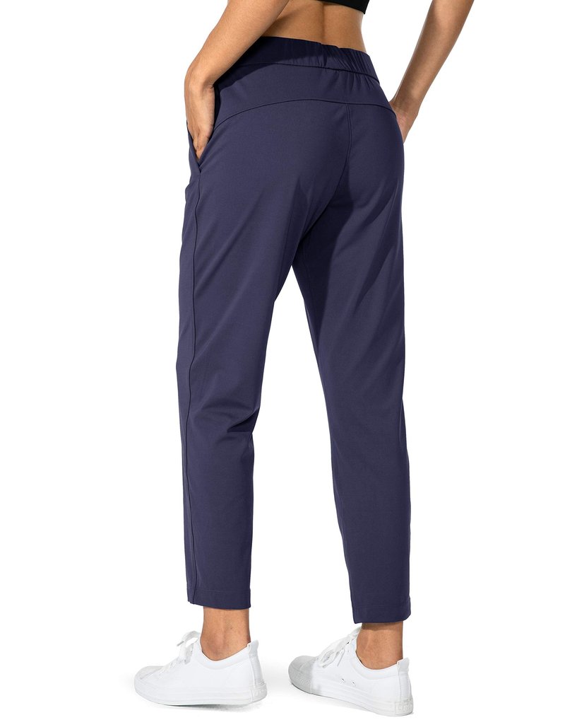 G Gradual Women's Pants with Deep Pockets 7/8 Stretch Sweatpants for Women Athletic, Golf, Lounge, Work (Navy, XX-Large)