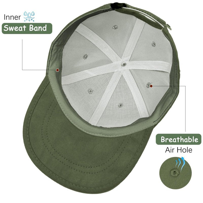 ZOORON Baseball Cap Golf Dad Hat Soft Brim Original Classic Low Profile Cotton Hat Plain Cap Men Women