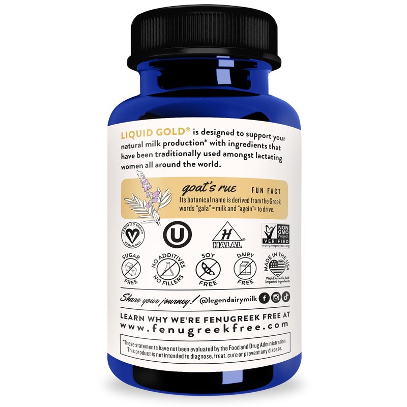 Legendairy Milk Liquid Gold Lactation Support | Lactation Supplement with Organic Goats Rue, Milk Thistle, Shatavari, Fennel, Alfalfa & Anise | Breastfeeding Supplements, 1 Pack