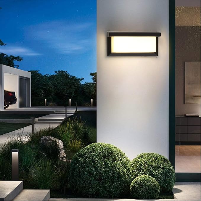 Outdoor Porch Wall Light Modern LED Wall Sconces 18W 3000K Wall Mounted Wall lamp Aluminum Wall Lights fixtures Suitable for Garage, Living Room, Terrace