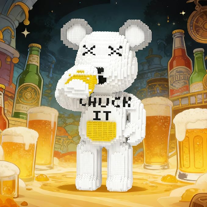 Beer Bear Building Blocks (8235 PCS) Creative Animal Brick Set for Kids &amp Adults Micro Building Blocks Teddy Blocks Children Toys for Christmas Halloween Anniversary