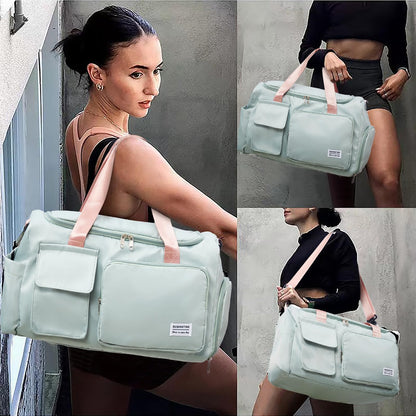 BEULPTN Bag&Toiletry Bag, 05#Green, Gym Bag & Toiletry Bag