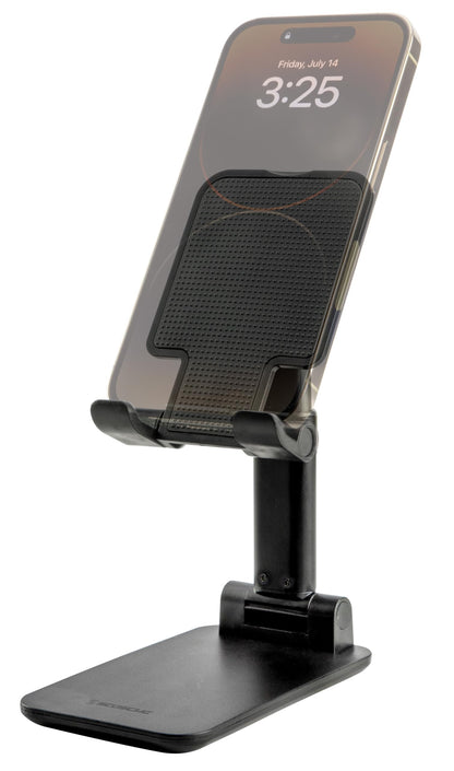Scosche SUFMPS-SP Universal Cell Phone Stand and Holder with Non-Slip Cradle, Foldable, Adjustable Non-Magnetic Mount for Home Office Desk or Travel Compatible with iPhone, Tablet and All Devices