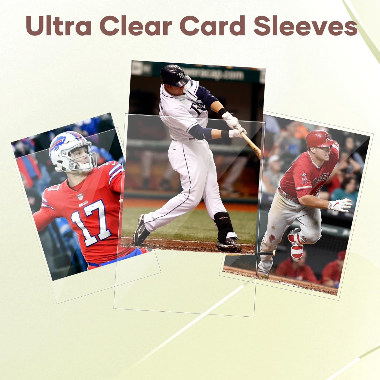 1200 Count Card Sleeves, Clear Baseball Card Sleeves, Soft Trading Card Sleeve Fit for MTG, TCG, Baseball Cards, Football Cards, Game Cards