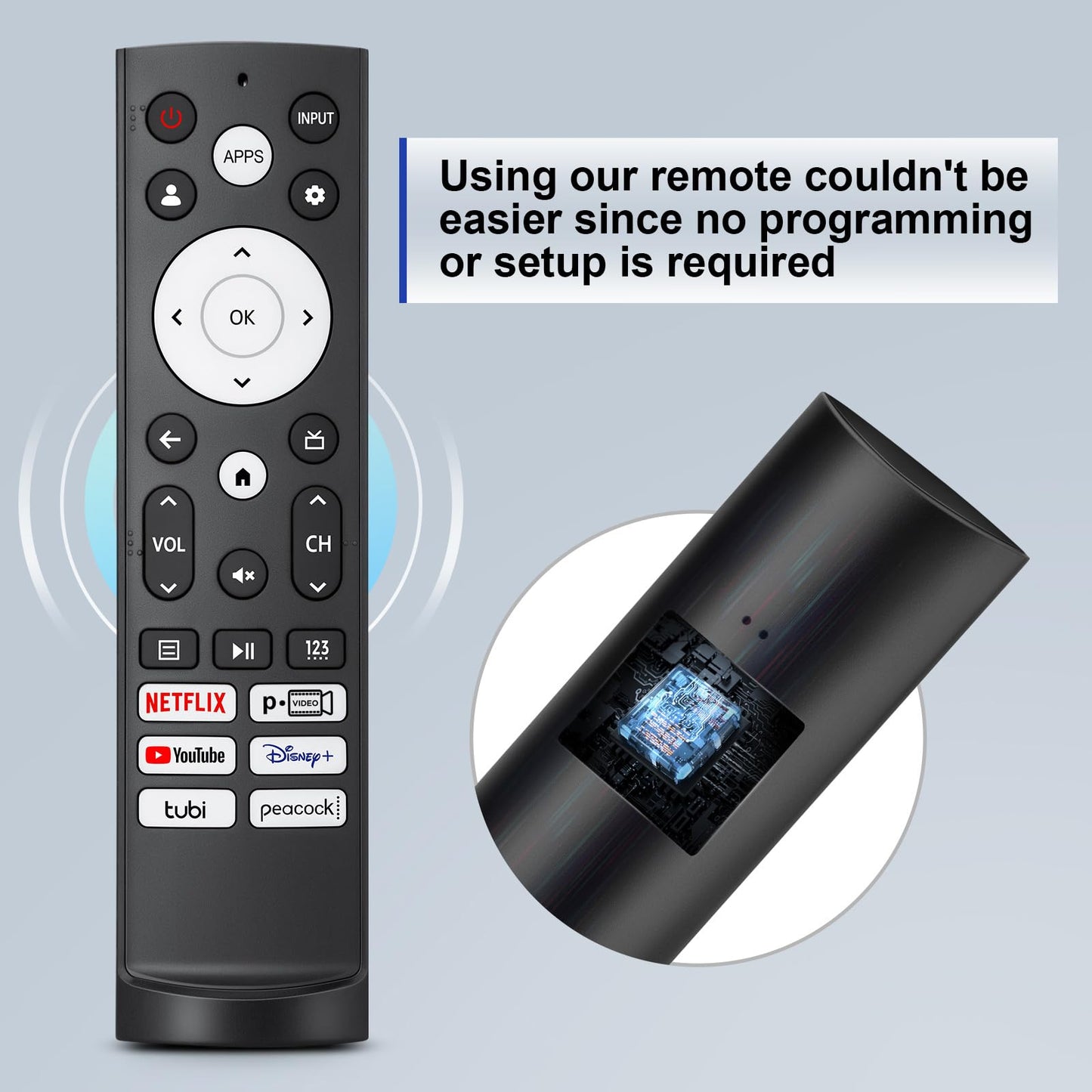 Voice Remote Replacement for TCL Android Smart TVs,RC813 with Google Voice Function