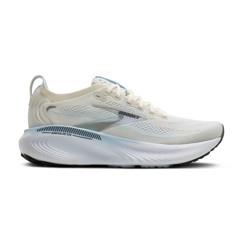 Brooks Women’s Adrenaline GTS 25 Supportive Running & Walking Shoe - Star White/Nantucket/Chrome - 6 Medium