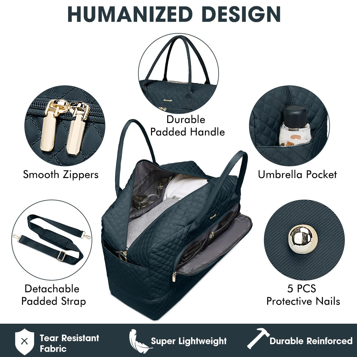 Travel Duffel Bags for Women with Shoe Compartment, Weekender Overnight Bag with Wet Pocket & Toiletry Bag, Carry On Personal Item Bag, Travel Tote Gym Bag, Hospital Bags for Labor and Delivery