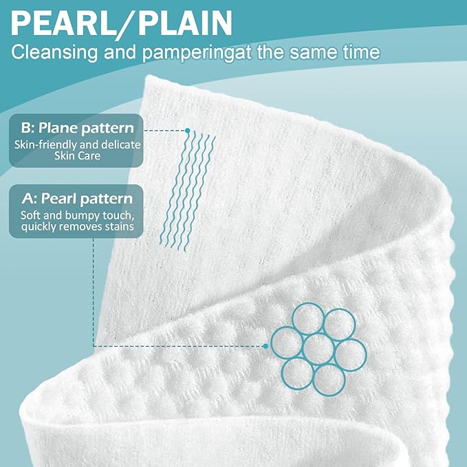 Disposable Face Towel 200 Count, Ultra Soft & Thick Washcloths, Biodegradable