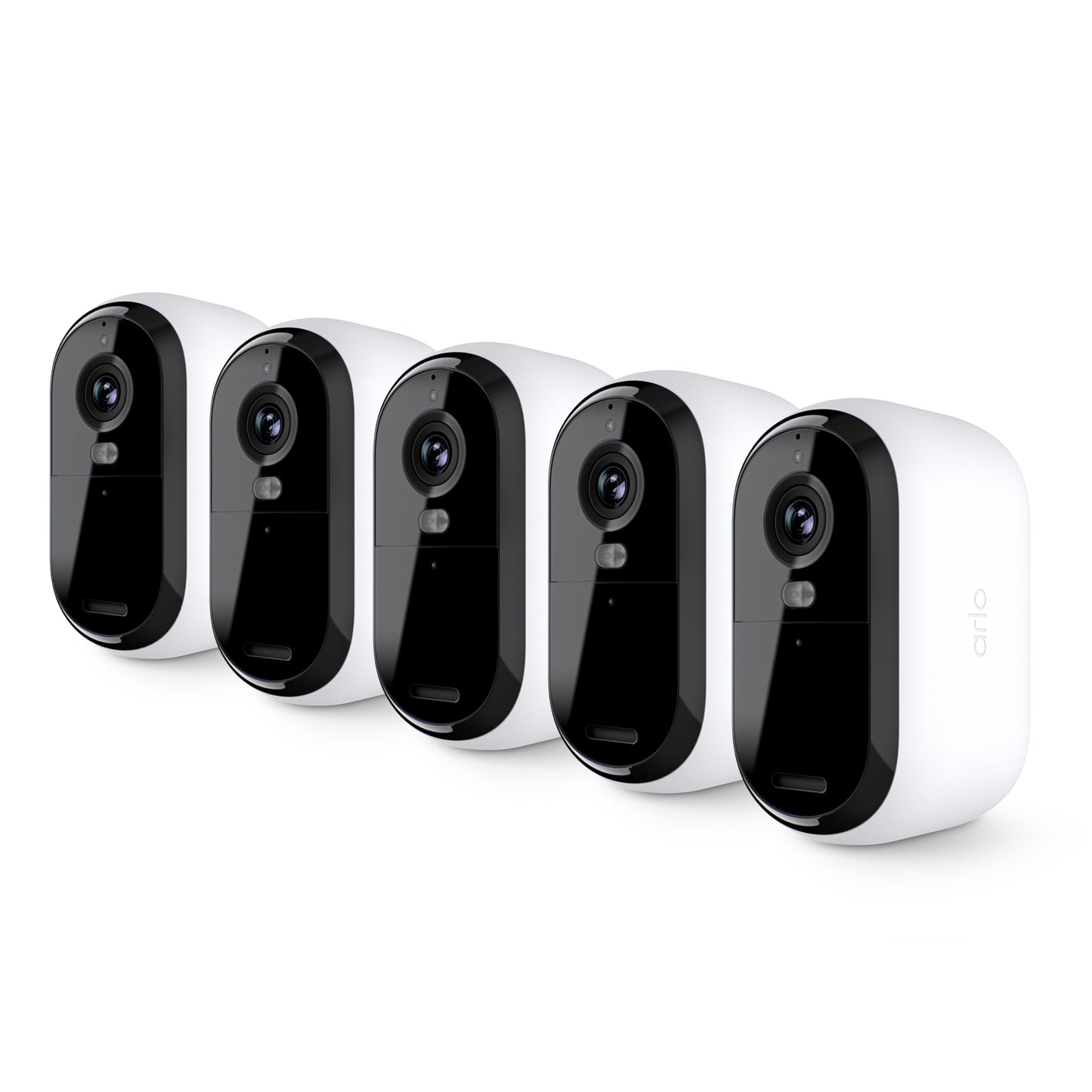 Arlo Essential Security Camera 2K | Outdoor - Indoor | 2nd Gen | Wireless with Spotlight, 2-Way Audio, Color Night Vision, Live Stream, Motion Activation, Real Time Notifications - White, 3 Cameras