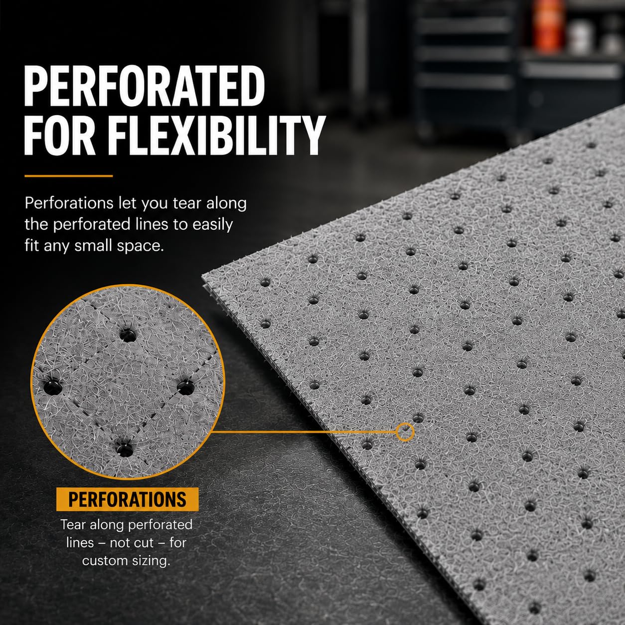 ATERET Oil Mat I Medium Weight Universal Absorbent Pad I 15" x 18" I 100 Universal Absorbing Pads I Grey