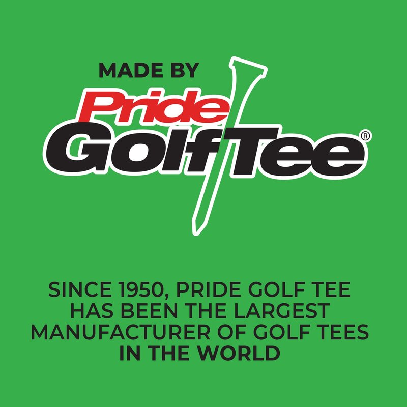 PrideSports PTS Wood Golf Tees | 120 Count, 2-1/8 Inch | #1 Wood Tee on Tour | Best for Drivers & Woods