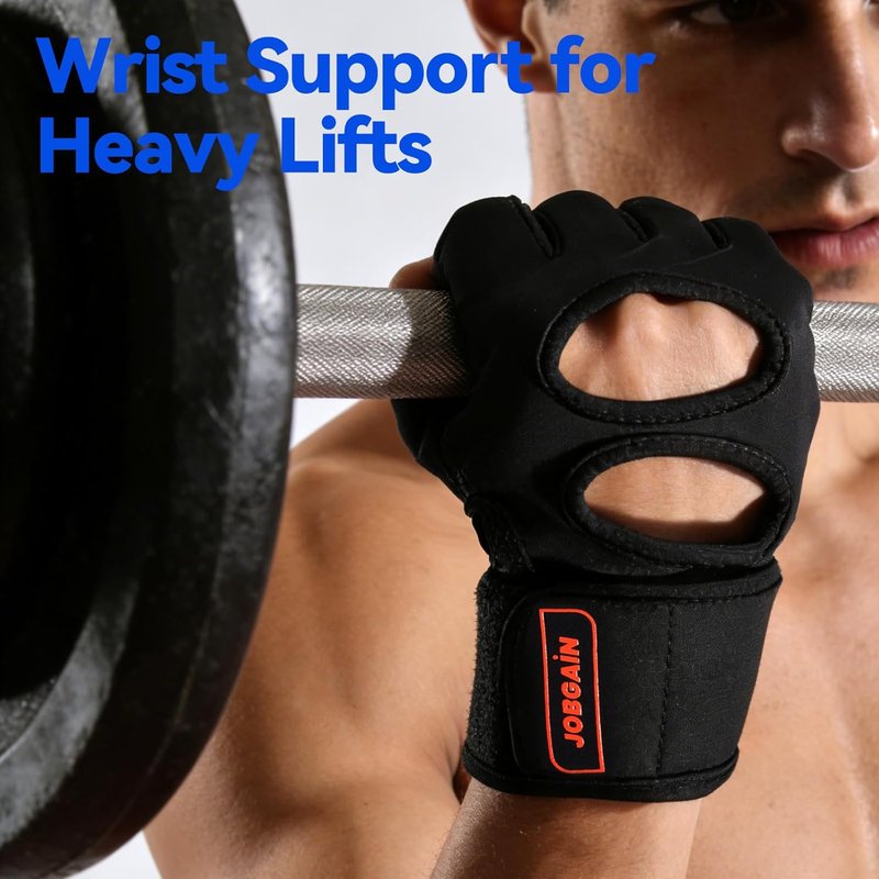 Workout Gloves for Men & Women - Padded Weight Lifting Gloves with Wrist Support | Full Palm Protection & Extra Grip