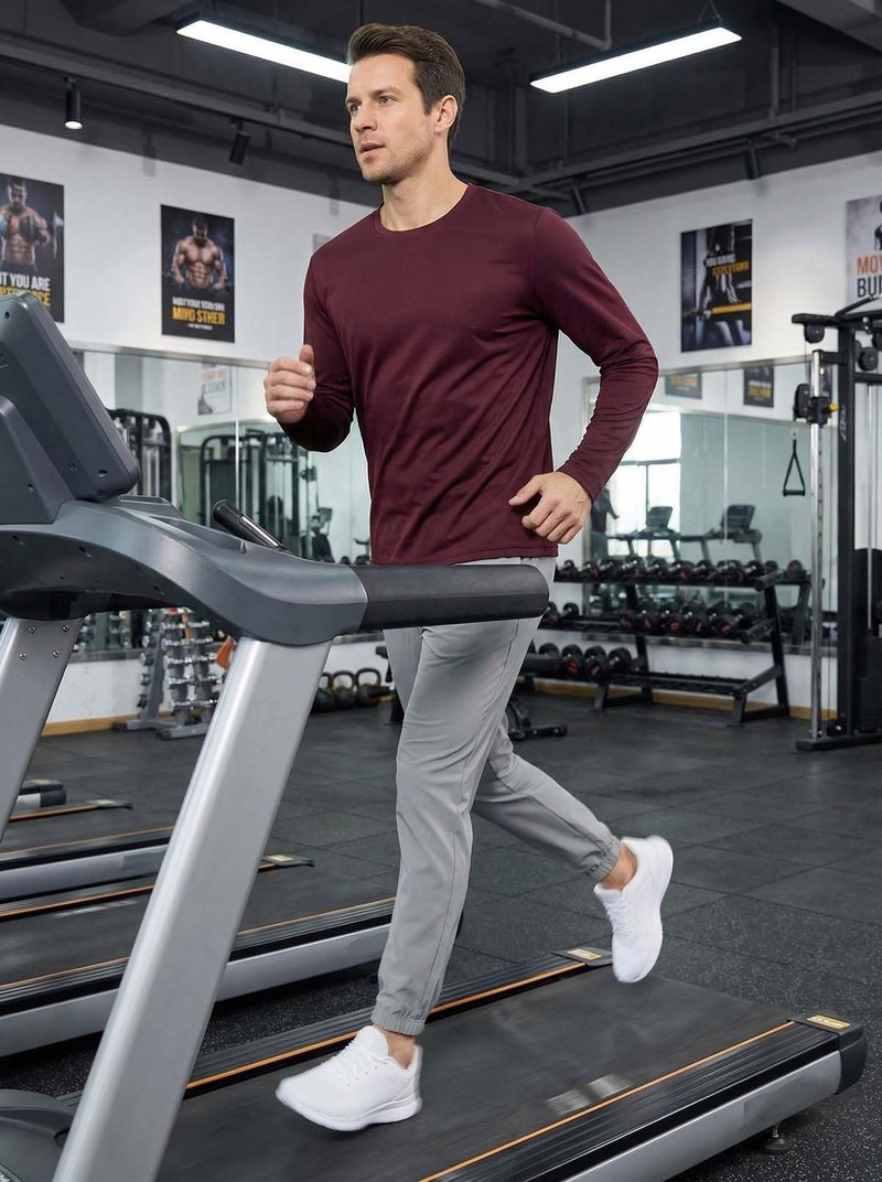 UV Sun Protection Long Sleeve T Shirts for Men Quick Dry Breathable Tshirts Athletic Casual Work Tees, 1 or 5 Pack