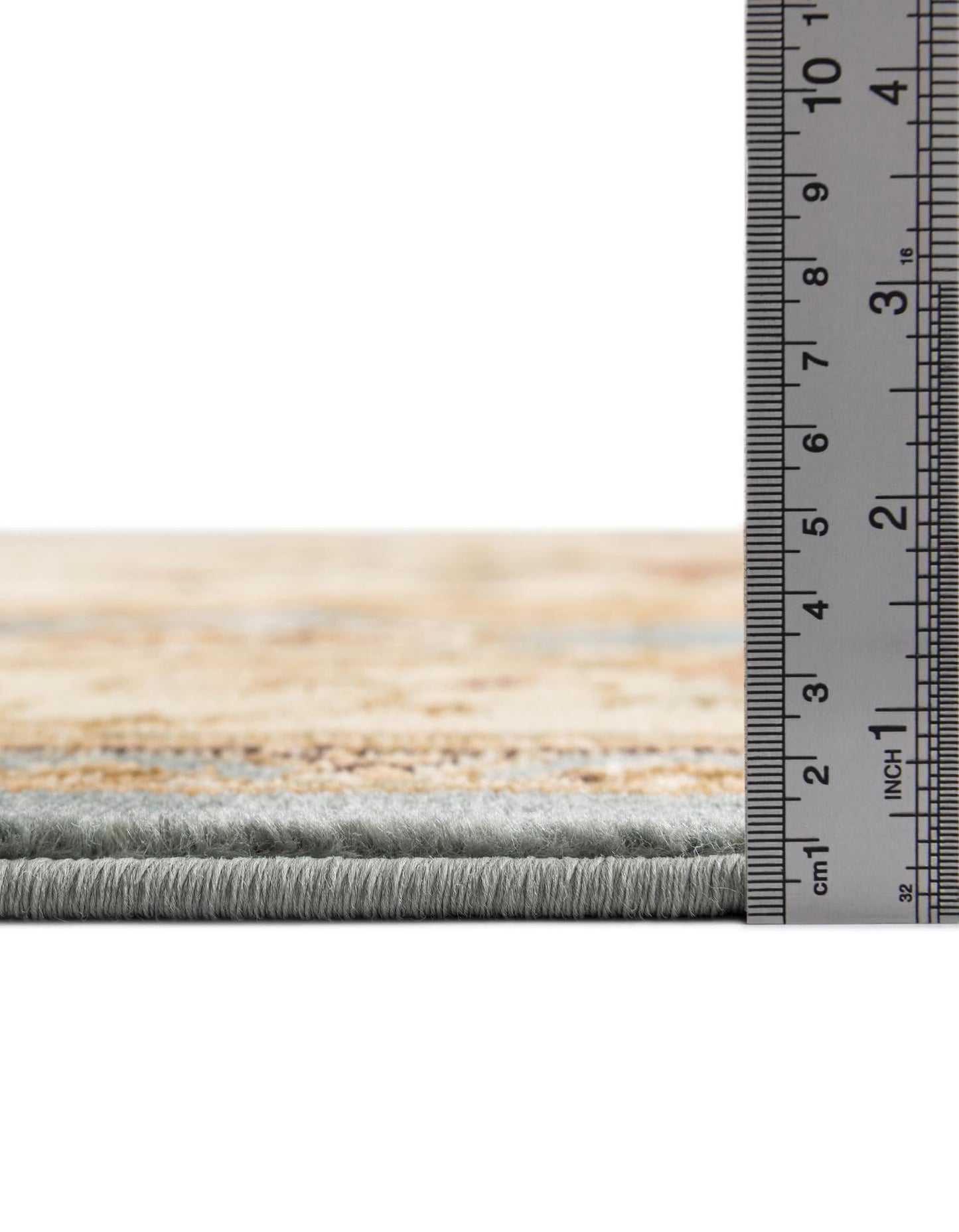 Unique Loom Versailles Collection Traditional Classic Floral Motif Area Rug (6' 0 x 9' 0 Rectangular, Slate Blue/ Ivory)