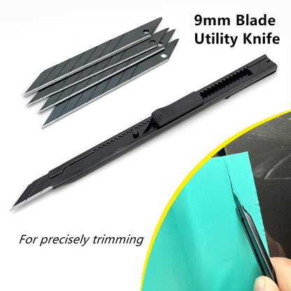 CARTINTS Car Install Tools for Vinyl Wrap, Vehicle Tinting Window Film Application Kit Includes Vinyl Wrap Magnets, 7 in1 Mini Squeegee, Felt Squeegee, Razor Blade Wrapping Cutter, 9mm Vinyl Knife
