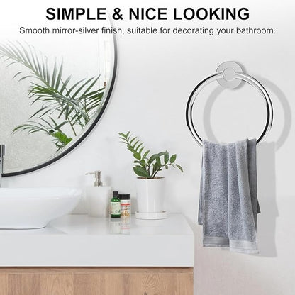 SetSail Towel Holder for Bathroom Wall Stainless Steel Hand Towel Ring Heavy