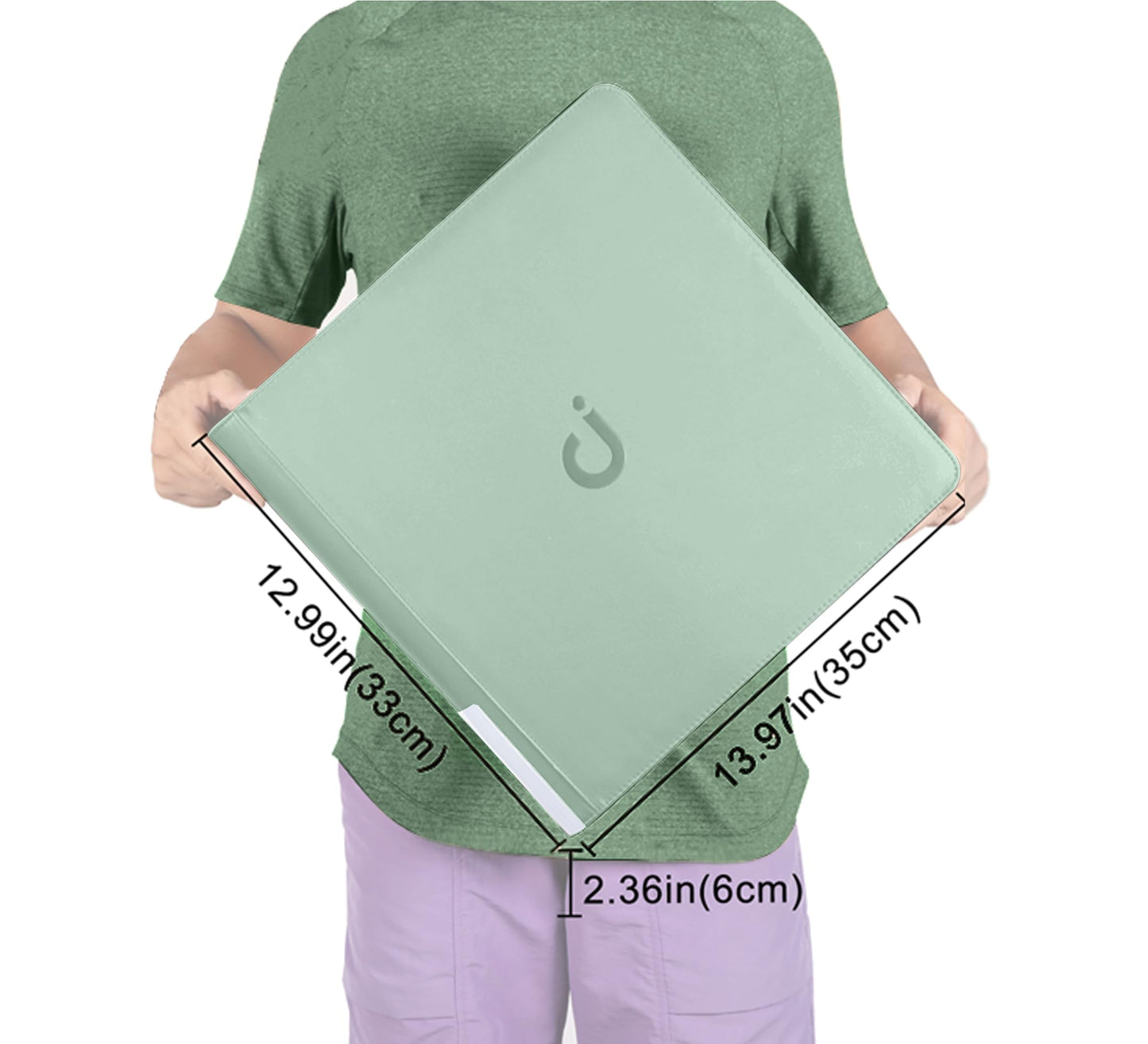 Premium Card Binder 12 Pocket - Fits 1200 Cards，3X4 Ringless Card Binder with Sleeves for Trading Cards & Sports Cards（Model D，Asakusa Green）