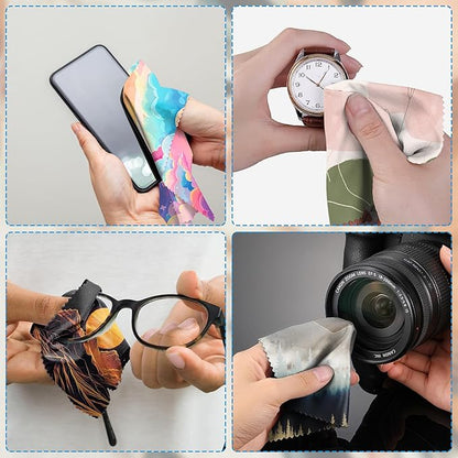 6 PCS Glasses Cleaning Cloth Eyeglass Lens Cleaning Cloth Eyeglasses Wipes
