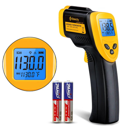 Etekcity Infrared Thermometer Temperature Gun 1080, -58°F to 1130°F for Meat Food Pizza Oven Griddle Accessories, Heat Gun for Cooking, Kitchen, Fridge, Reptile,BBQ