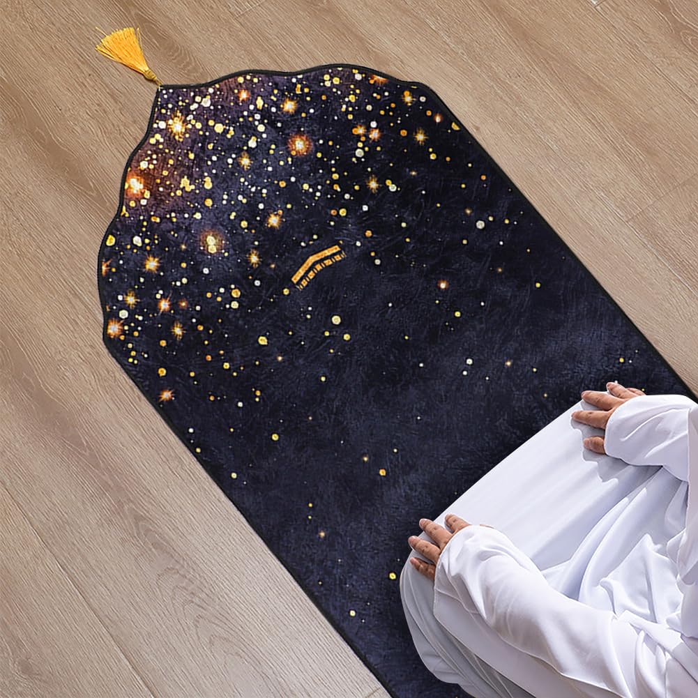 Prayer Mat Muslim Prayer Rug Portable Festival Mat Lightweight Praying Carpet with Tassel for Women Men