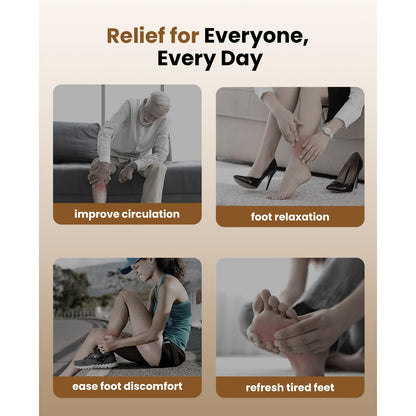 BOB AND BRAD Foot Massager Machine with Heat and Remote, Fits up to Men Size 14, Electric Shiatsu Deep Kneading Foot Massager, Relieve for Plantar Fasciitis and Neuropathy Pain