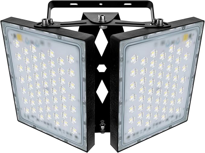 STASUN Flying Series Pro - LED Flood Light Outdoor, 200W 20,000 lumens, IP66 Waterproof Exterior Commercial Floodlight, 6000K Daylight White, 2 Adjustable Heads for Yard, Parking Lot