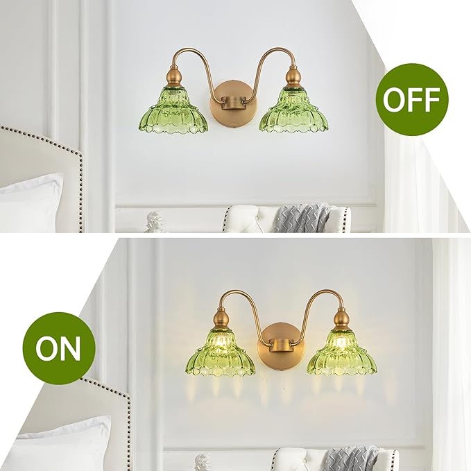 Vintage 2 Light Bathroom Vanity Light Bedroom Green Wall Sconces Vanity Lighting Fixtures Hallway Wall Light Fixtures Bathroom Lighting fixtures Over Mirror