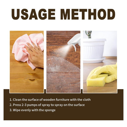 Wood Cleaner,Cabinet Cleaner,500MLKitchen Cabinet Cleaner,Shine, Clean And Protect Spray,For Wood Cabinets, Furniture, Tables, Baseboards, Trim And More (2PC)
