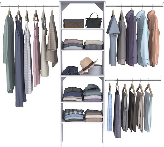 ClosetMaid SuiteSymphony Wood Closet Organizer Starter Kit